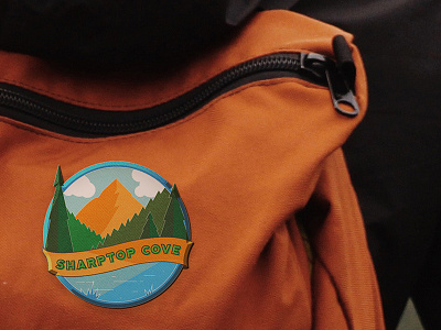 Sharp Top Cove badge illustration mockup typography younglife