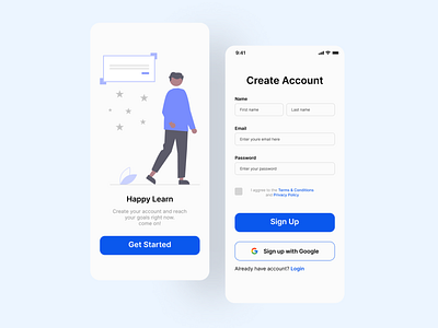 Sign Up Simple Style app dailyui signup ui uidesign uiux ux