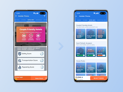 Redesigned - Crowdsourced insights on GoIbibo travel app app design live redesign travel ux