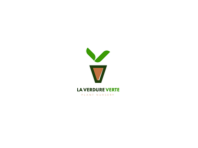 La verdure verte brand app brand brandidentity branding burger design flower flower seller illustration logo nature nursery tree tree nursery tree seller ui vector