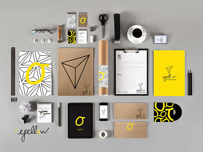 Yellow Architecture architecture branding cd corporate identity envelope folder letterhead logo notebook personal card
