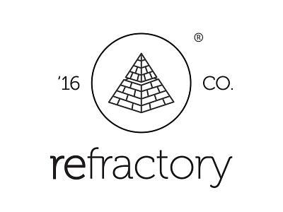 refractory ( men's hats ) branding corporate identity envelope hat logo personal card pyramid