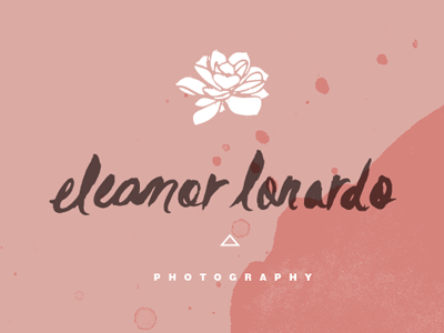 EL branding brush hand drawn photographer script succulent