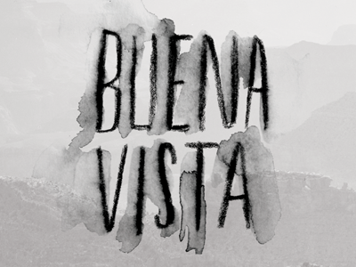 Buena Vista drawing lettering watercolor