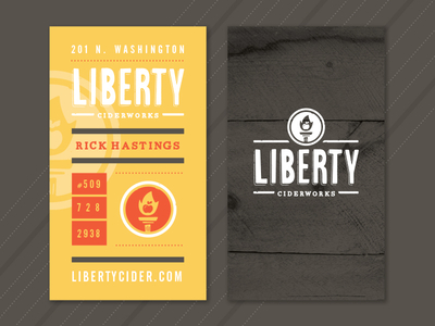 Liberty Cards business cards identity