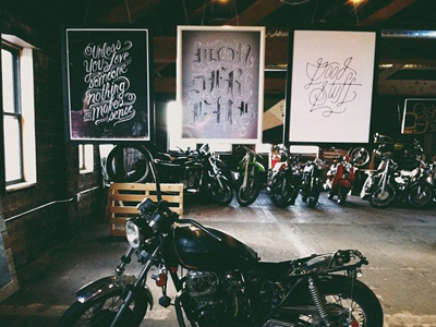 Blackletter art show art blackletter lettering motorcycle spokane