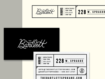 Bartlett Stationery branding identity stationery