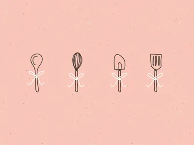 Cherish Sweets - Baking utentils bakery baking branding identity kitchen utensils