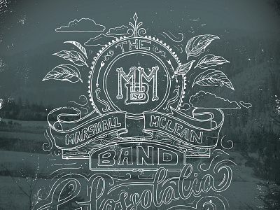 Marshall Mclean Album Art album art americana band custom lettering hand drawn hand drawn lettering lettering music spokane