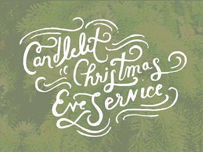 Christmas Eve christmas hand lettering holiday lettering script