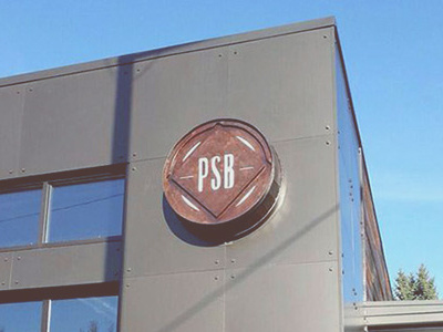 PSB - signage brewery identity logo spokane