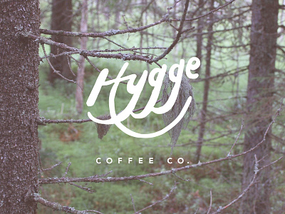 Hygge Coffee Co. branding coffee hand drawn logo script