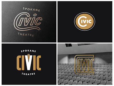 Dust bin branding brutalism design identity lettering logo logos spokane theatre typography vintage