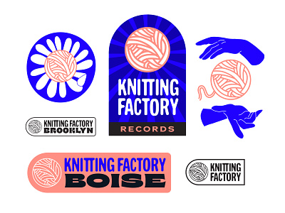 Knitting Factory Rebrand branding design entertainment identity knitting factory logo music