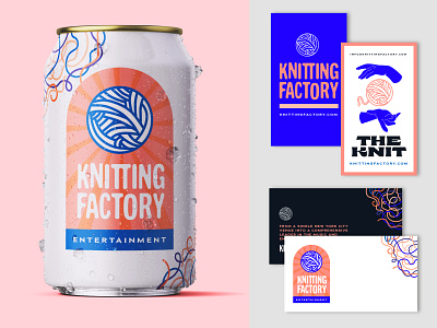 Knitting Factory - brand stuff branding can design identity