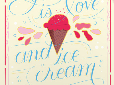 Help Ink Print help ink ice cream poster script