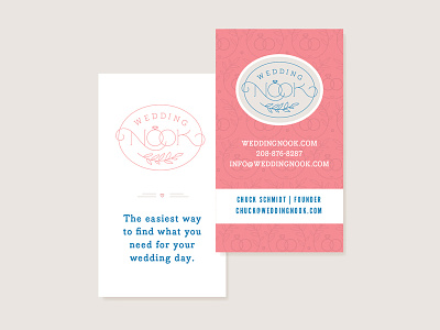 Business Cards - Wedding Nook brandin business cards identity lettering rings wedding
