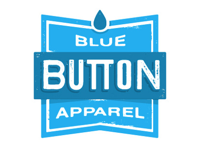 Blue Button branding clothing identity logo screen print spokane