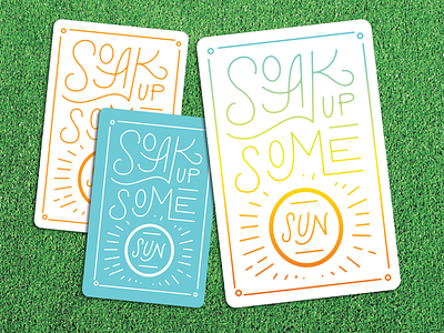 Stickermule - Summer sticker playoff! lettering line art sticker summer