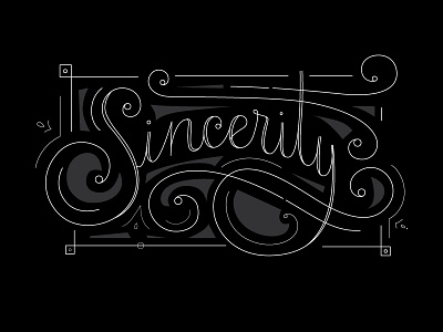 Sincerity 2 lettering script type