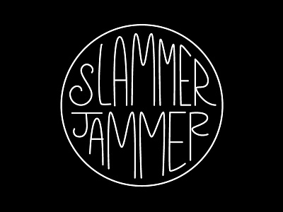 Slammer lettering logo spokane the bartlett type