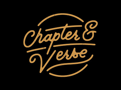 Chapter & Verse branding chapter verse identity logo script spokane