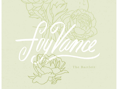 Foy Vance poster foy vance hand lettering illustration peony poster script swan the bartlett