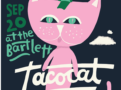 Tacocat poster band music poster spokane tacocat the bartlett