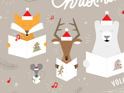 Christmas Compilation animals christmas christmas music holiday illustration music