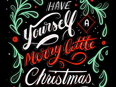 Xmas christmas hand lettering holiday lettering merry script xmas
