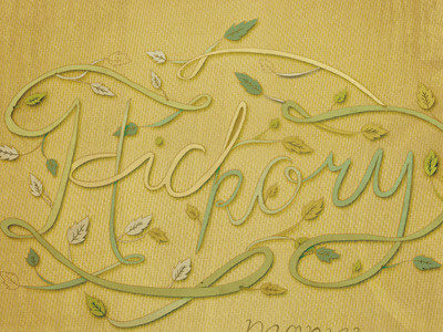 Hickory album art boston music illustration mariel vandersteel typography