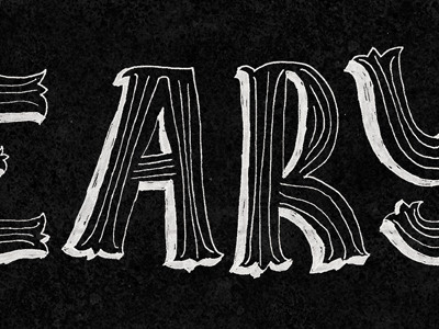 Dreary typography