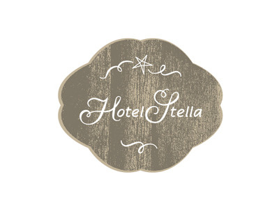 Hotel Stella identity logo texture typography