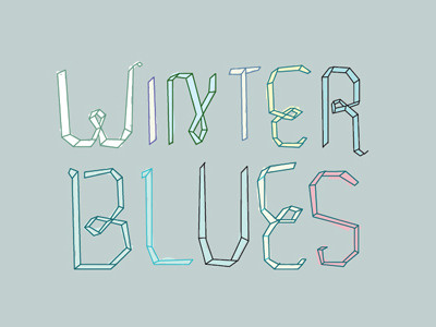 Winter typography winter