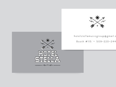 Hotel Stella cards business cards identity logo