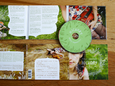 Hickory Packaging album art bluegrass cd disc fiddle music packaging