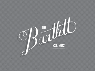 Bartlett identity logo typography