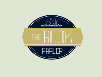 The Book Parlor 3 identity logo typography