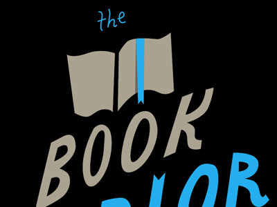 The Book Parlor 4 book book store identity logo typography