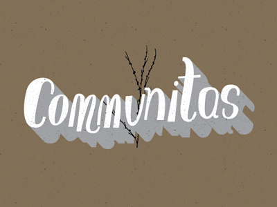 Communitas identity logo typography