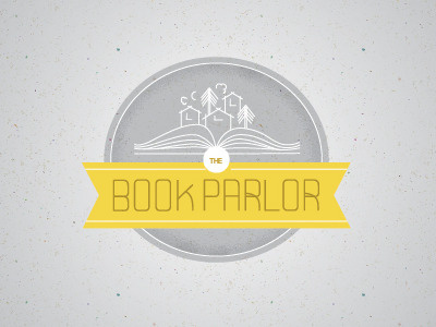 Book Parlor final book house identity line logo spokane typography