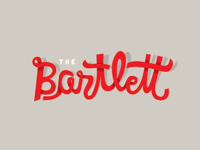 Bartlett edit identity script typography