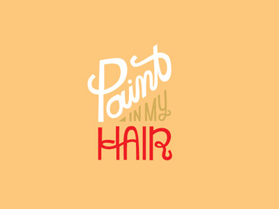 Paint In My Hair boutique furniture identity typography