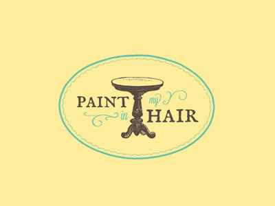Paint In My Hair boutique furniture logo table