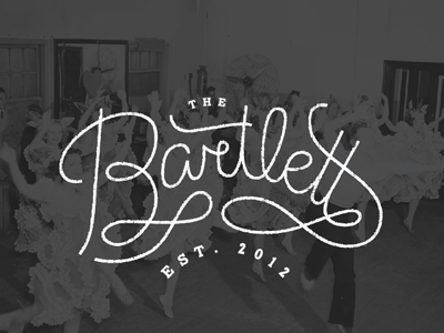 dancing bartlett identity script typography