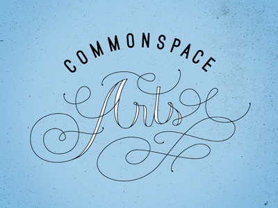 commonspace 4 identity league of moveable type lettering ostrich sanse script spokane typography