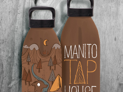 Growler final - attached full spread beer growler illustration manito tap house spokane