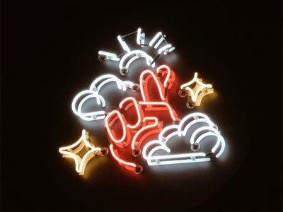Lucky You Lounge bar graphic design icon logo logodesign neon neon sign restaurant signage spokane