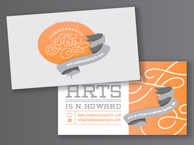 Commonspace Arts - Business Card WIP branding business cards identity logo spokane