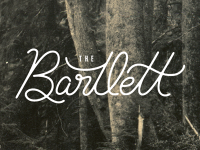 Final Bartlett Logo lettering script spokane typography